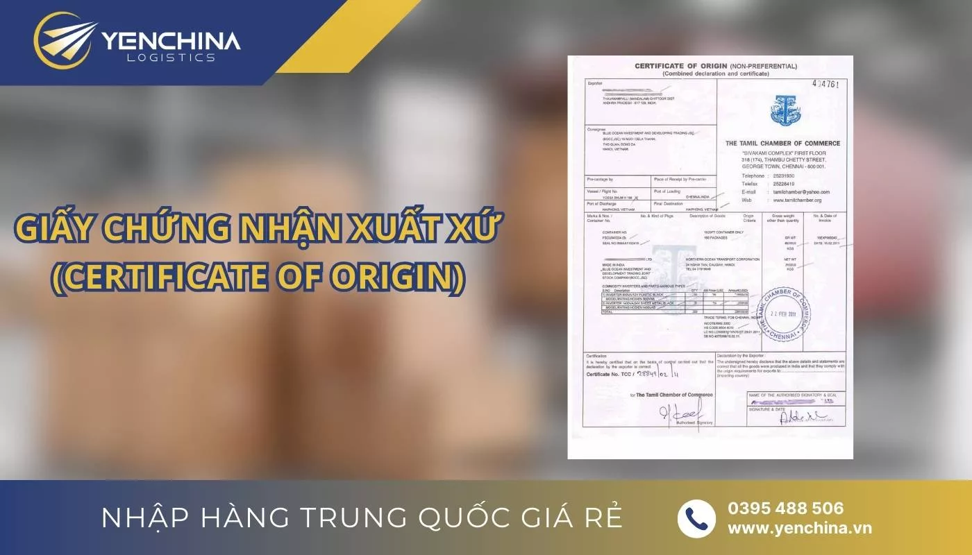 Các giấy tờ và chứng từ cần thiết khi vận chuyển hàng hóa Trung Quốc